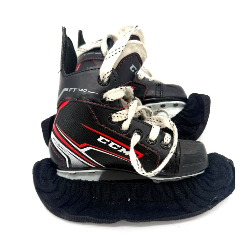CCM JetSpeed FT340 Youth Ice Hockey Skates - Size 10Y (EU 28) - With Soakers